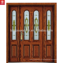 Porta principal de madeira da porta de porta principal